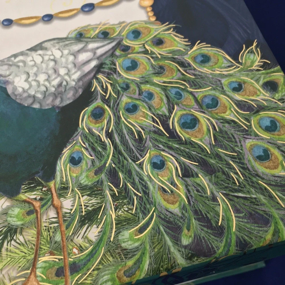 Decorative Peacock Storage Box Set